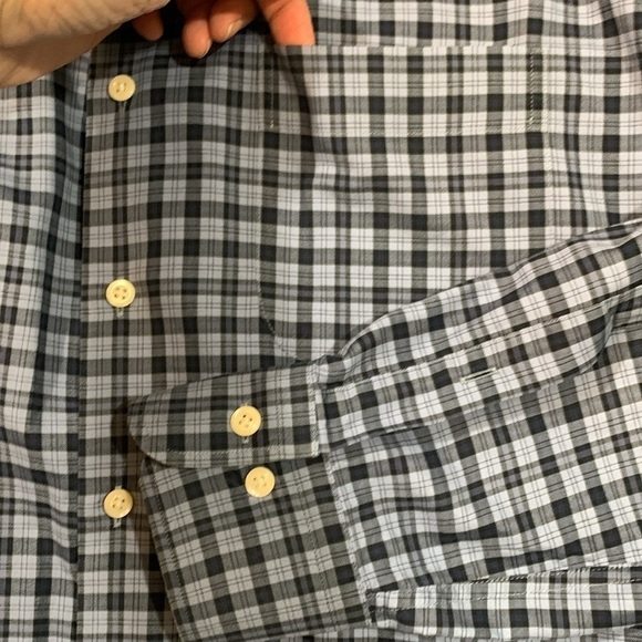 Peter Millar Blue Plaid Long Sleeve 100% Cotton Button Up Shirt size L - Picture 8 of 12